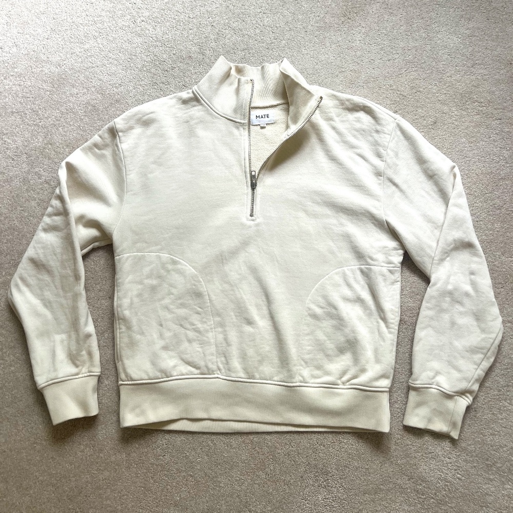MATE the Label Organic Fleece Half-Zip Sweatshirt